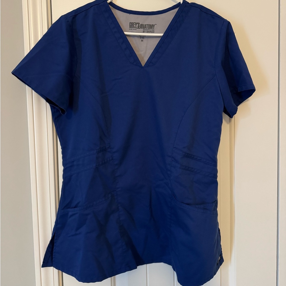 Grey's Anatomy Women's Navy scrub top